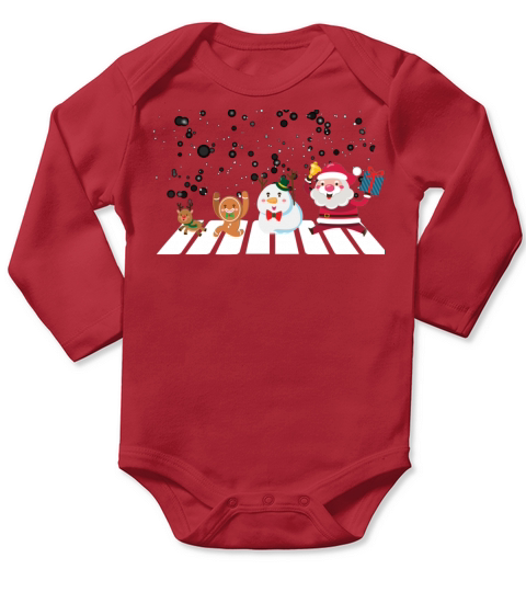 Christmas Road Long Sleeve Baby One-Piece