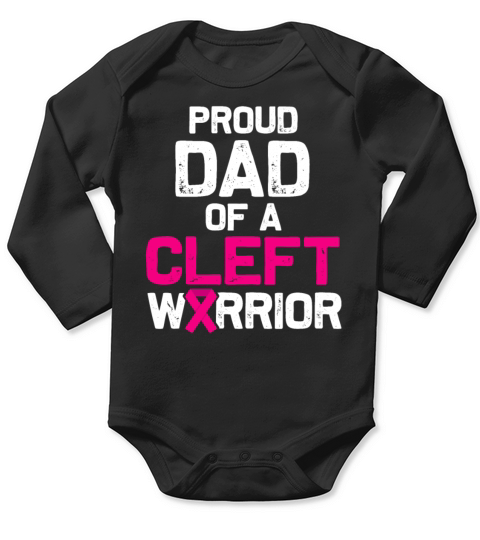 Cleft Palate Lip Fun Overcome Strong Awareness Long Sleeve Baby One-Piece