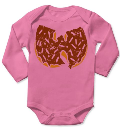 donut wutang choco Long Sleeve Baby One-Piece