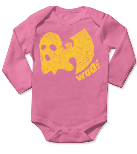 halloween ghost woo wutang Long Sleeve Baby One-Piece