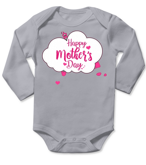 Happy Mothers Day Cloud Girl 2020 Long Sleeve Baby One-Piece