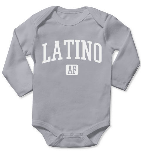 Latino AF t-shirt - Rabbit Skins Baby Onesie Long Sleeve Baby One-Piece