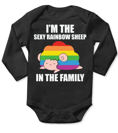 LBGT Flag Gay Pride Human Vintage Rainbow Long Sleeve Baby One-Piece