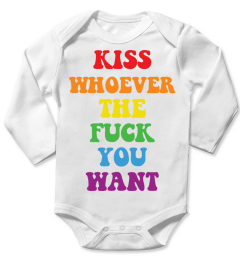 LBGT Flag Gay Pride Human Vintage Rainbow Long Sleeve Baby One-Piece
