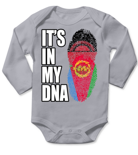 Malawian And Eritrean Mix Heritage DNA Flag Long Sleeve Baby One-Piece