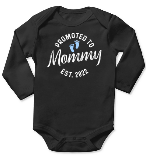 Promoted To Mommy 2022 Long Sleeve Baby One-Piece