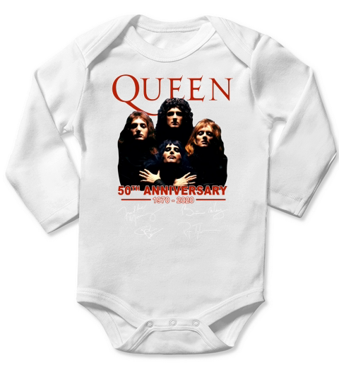 Queen 50th Anniversary 1970 2020 shirt Long Sleeve Baby One-Piece