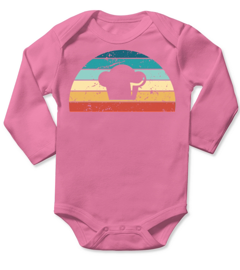 Retro Cooking Sunset Vintage cook Sunrise Long Sleeve Baby One-Piece