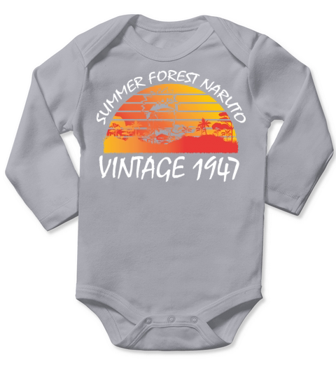 Summer Forest Vintage 1947 Long Sleeve Baby One-Piece
