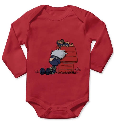 The Kakashi &amp;amp;amp; Pakkun Show T-Shirt Long Sleeve Baby One-Piece