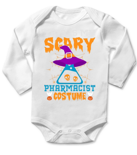This Is My Scary Pharmacist Halloween Costume Long Sleeve Baby One-Piece