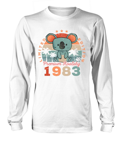 Birth Year 1983 Birthday Gift Koala Bear Koalas Long sleeved Unisex