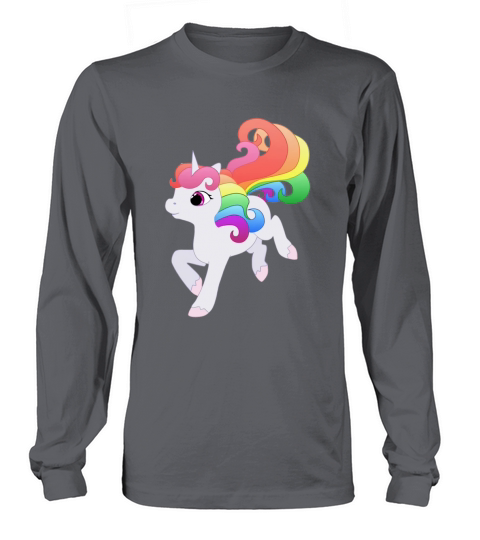 Cute Baby Rainbow Unicorn Long sleeved Unisex