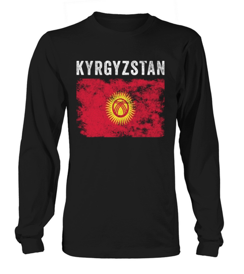 Kyrgyzstan Flag Vintage Kyrgyzstani Flag Long sleeved Unisex