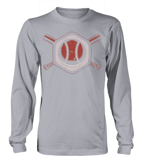 Vintage Baseball Theme Sports Baseball Lover Long sleeved Unisex