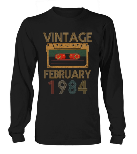 Vintage February 1984 Long sleeved Unisex