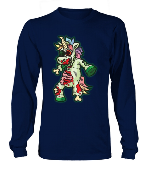 Zombie Unicorn Long sleeved Unisex
