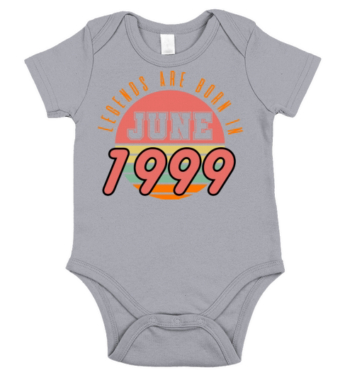 1999 vintage born in June gift Short Sleeve Baby One-Piece