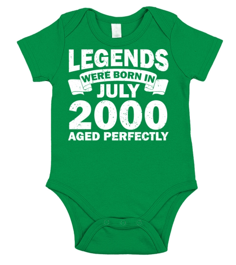 22nd birthday July vintage 2000 gift idea Short Sleeve Baby One-Piece