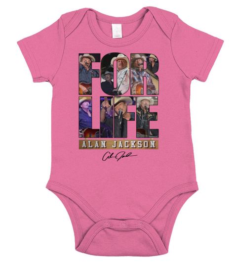 ALAN JACKSON Short Sleeve Baby One-Piece