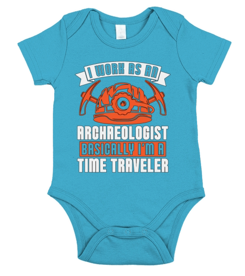 Archaeology I Work As Fossil Digging Archaeologist Short Sleeve Baby One-Piece