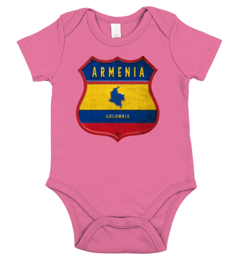 Armenia Columbia coat of arms design Short Sleeve Baby One-Piece