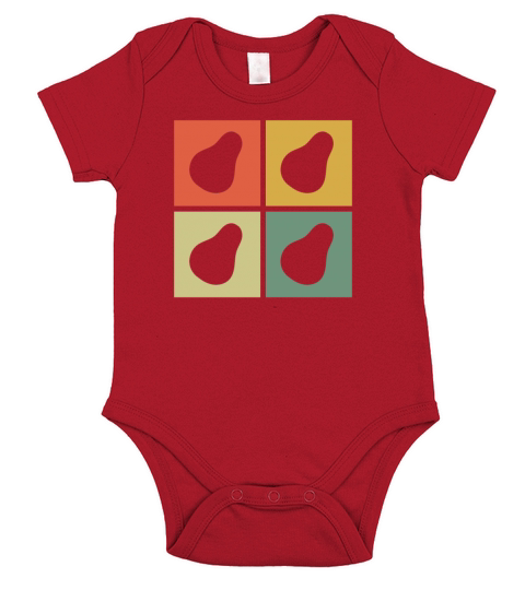 Avocado Vegan Lover Retro Veggie Diet Gift idea Short Sleeve Baby One-Piece