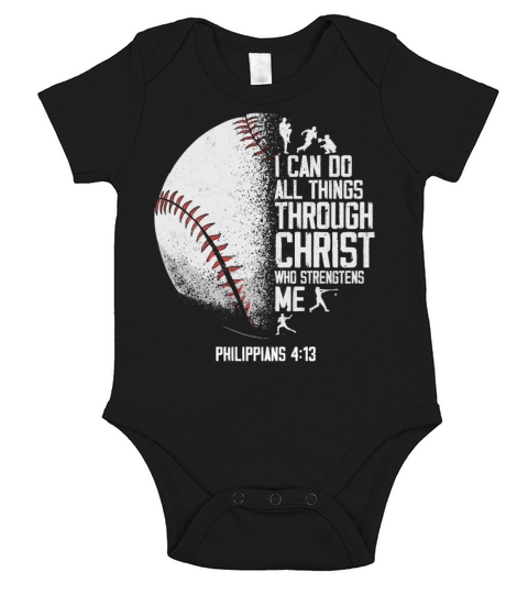 Baseball Fan Bible Quote Vintage I Short Sleeve Baby One-Piece