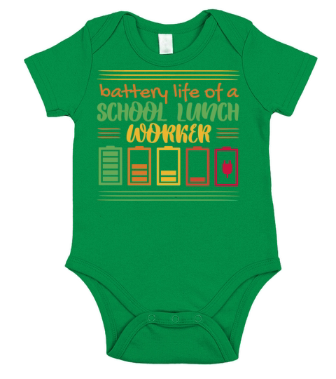 Battery life of a school lunch worker Battery life Short Sleeve Baby One-Piece
