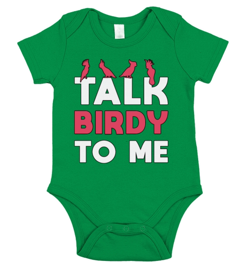 Bird Watching Retro Talk Birdy To Me Bird Watcher Short Sleeve Baby One-Piece