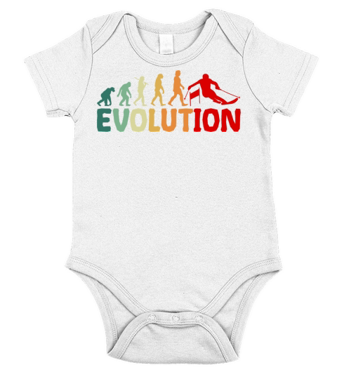 Evolution of Skiing Short Sleeve Baby One-Piece