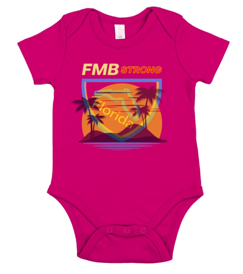 Fort Myers FMB STRONG HURRICANE Florida T Shirt Short Sleeve Baby One-Piece