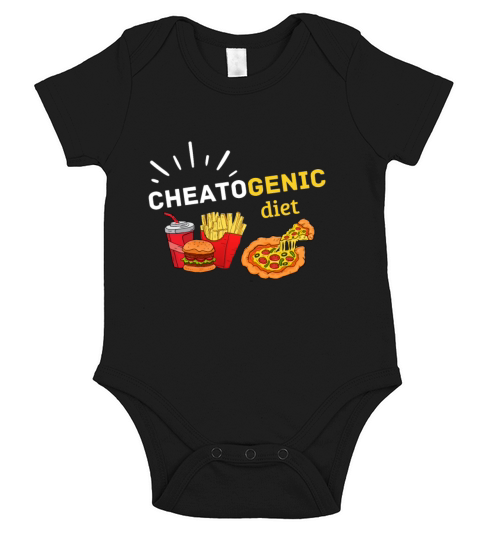 Funny cheat day meme keto diet gift cheatogenic Short Sleeve Baby One-Piece