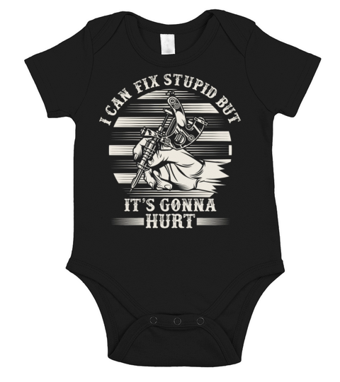 Funny Tattooer Quote Tattoo Artist Tattooist Inked Short Sleeve Baby One-Piece