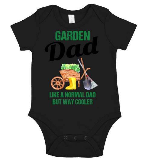 Garden Dad Funny Quote Gift Men Short Sleeve Baby One-Piece
