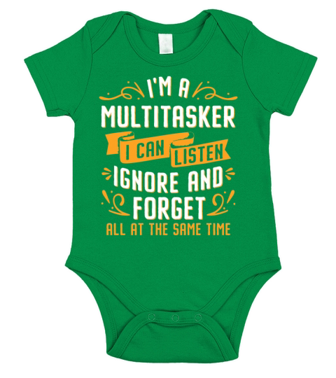 Im A Multitasker I Can Listen Ignore And Forget Short Sleeve Baby One-Piece
