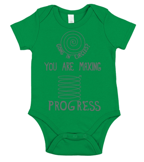 Inspirational Circle Progress Affirmation Short Sleeve Baby One-Piece