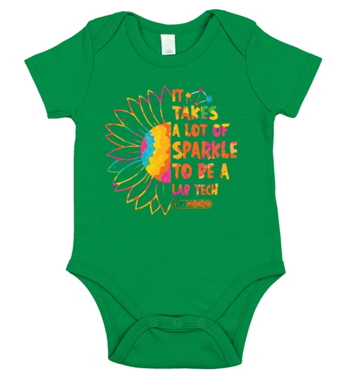It Takes A Lot Of Sparkle Laboratory Technician Short Sleeve Baby One-Piece