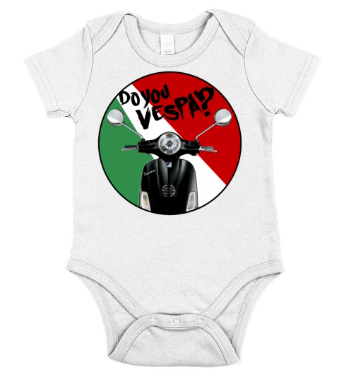 ITALIA VESPA SCOOTER T SHIRT Short Sleeve Baby One-Piece