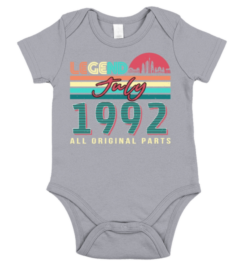 July 1992 30th Birthday Short Sleeve Baby One-Piece