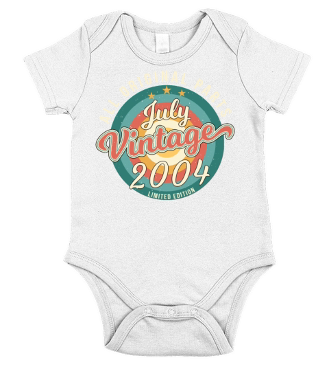 July 2004 Finally 18 Years Short Sleeve Baby One-Piece