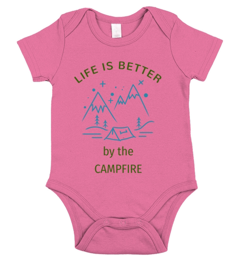 Life Is Better By The Campfire Short Sleeve Baby One-Piece