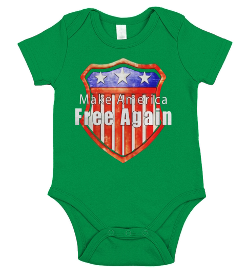 Make America Free Again Short Sleeve Baby One-Piece