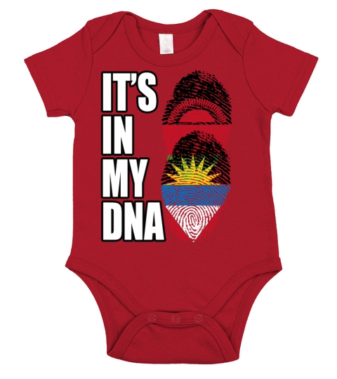Malawian And Antiguan Mix Heritage DNA Flag Short Sleeve Baby One-Piece
