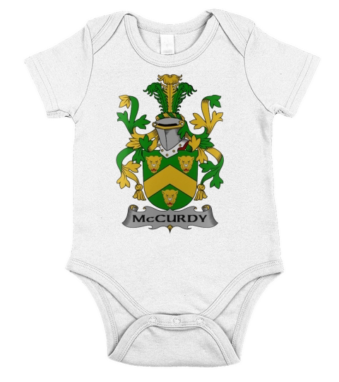 McCurdy Family Crest Irish Family Crests II Short Sleeve Baby One-Piece