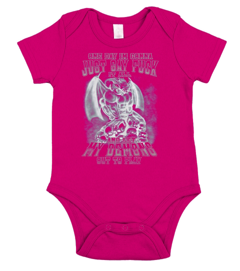 MY DEMON OUT TO PLAY Short Sleeve Baby One-Piece