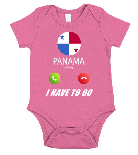 Panama is calling Is calling Flag Saying Short Sleeve Baby One-Piece