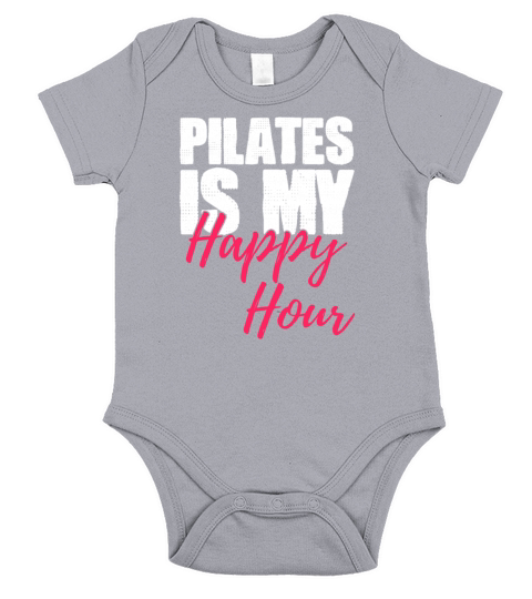 Pilates Is My Happy Hour Workout Coaches Short Sleeve Baby One-Piece