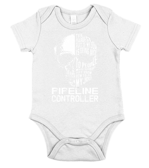 PIPELINE CONTROLLER Skull Job Short Sleeve Baby One-Piece