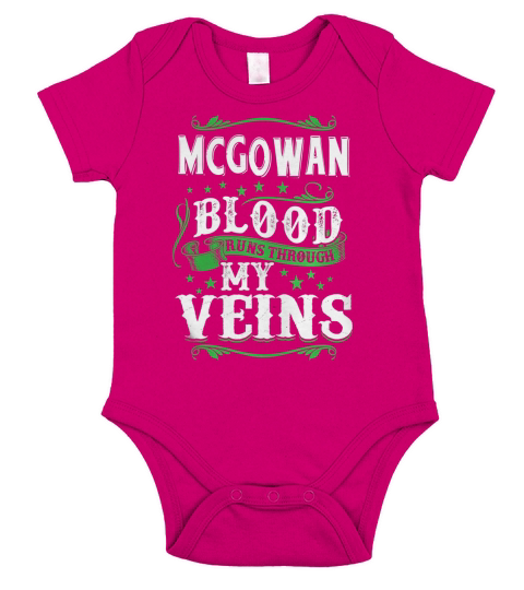 Proud To Be MCGOWAN Tshirt Short Sleeve Baby One-Piece